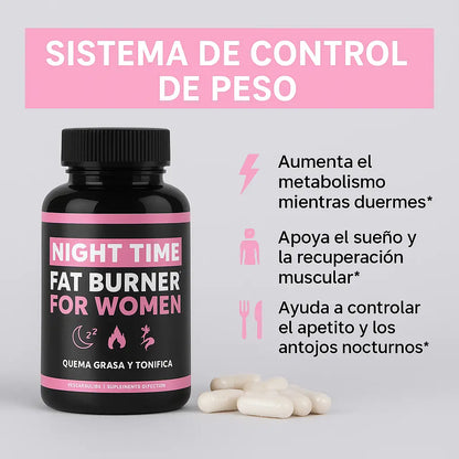Quemador de grasa nocturno 🔥 Pierde peso sin esfuerzo mientras duermes 🔥 Solo por hoy con un 30% de DCTO